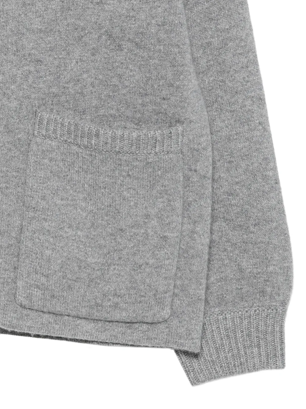 Lisa Yang Yrsa zip-up patch-pocket cardigan Grijs