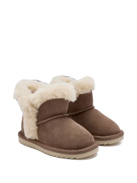 Colors Of California shearling-trim suede boots