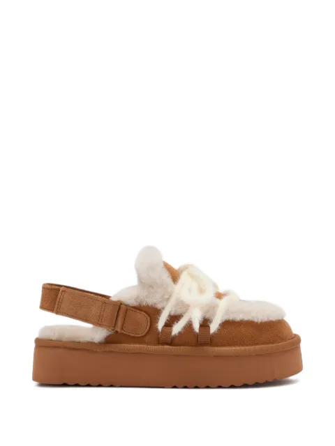 Colors Of California shearling-trim platform sandals