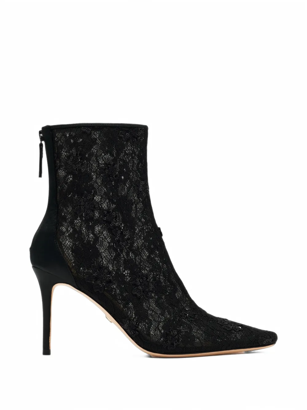 Badgley Mischka Raya sequin-embellished ankle boots - Black