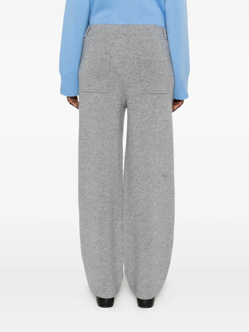 Lisa Yang Veda straight-leg cashmere trousers Grijs