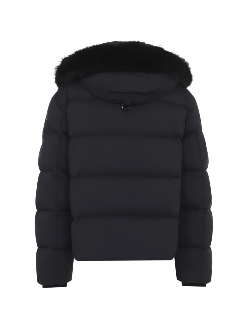 Moose Knuckles Everest faux fur-trim puffer jacket Zwart