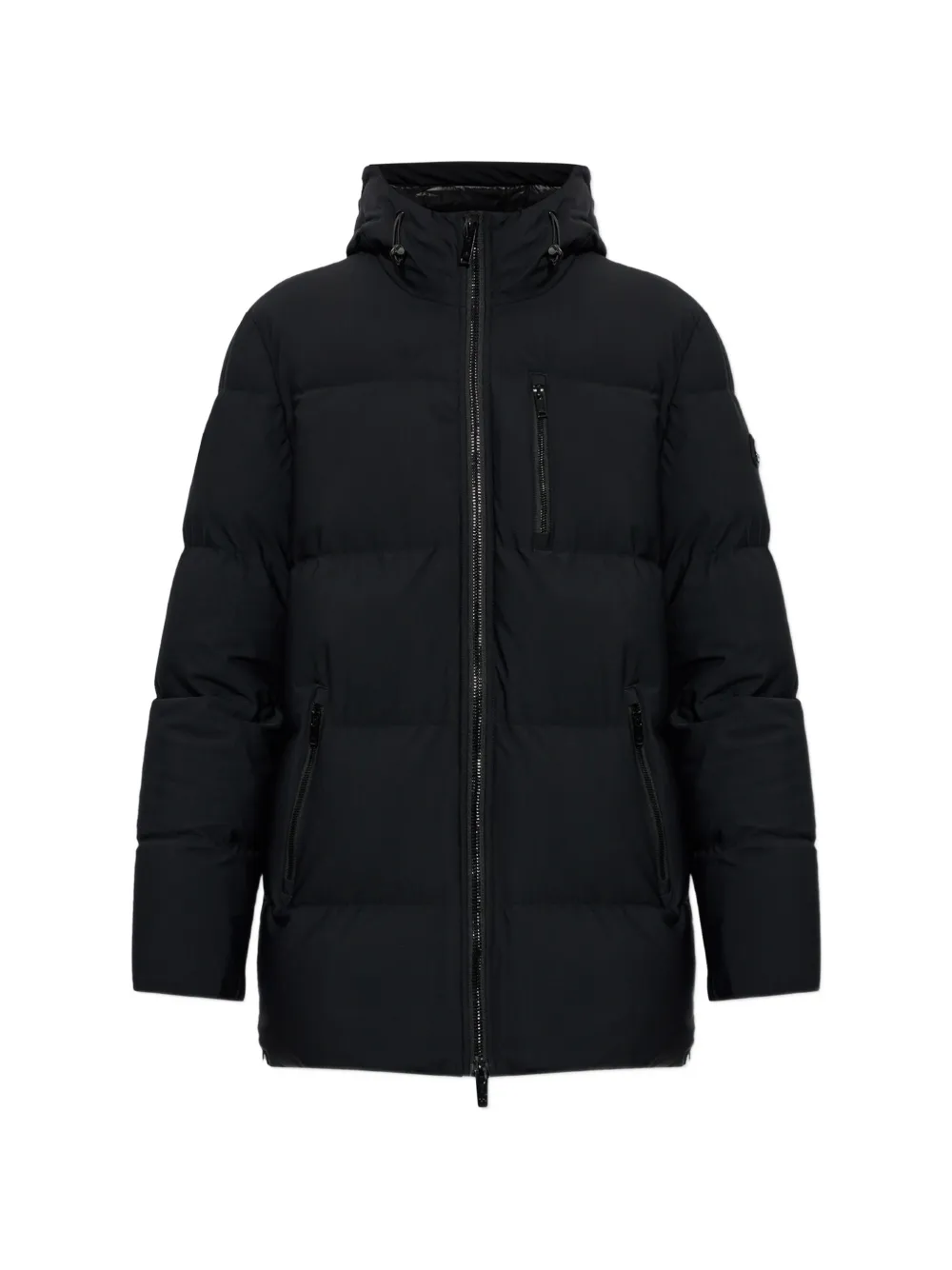 Moose Knuckles Soho 3Q quilted hooded jacket Zwart