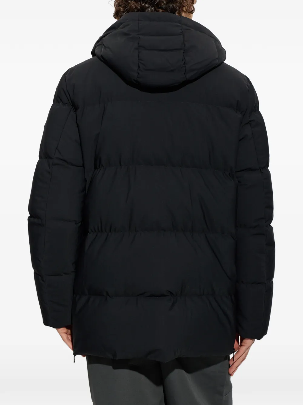 Moose Knuckles Soho 3Q quilted hooded jacket Zwart