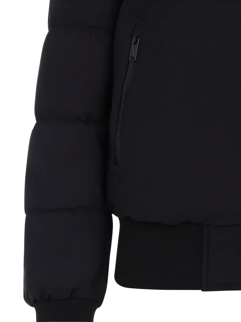 Moose Knuckles Soho quilted hooded jacket Zwart