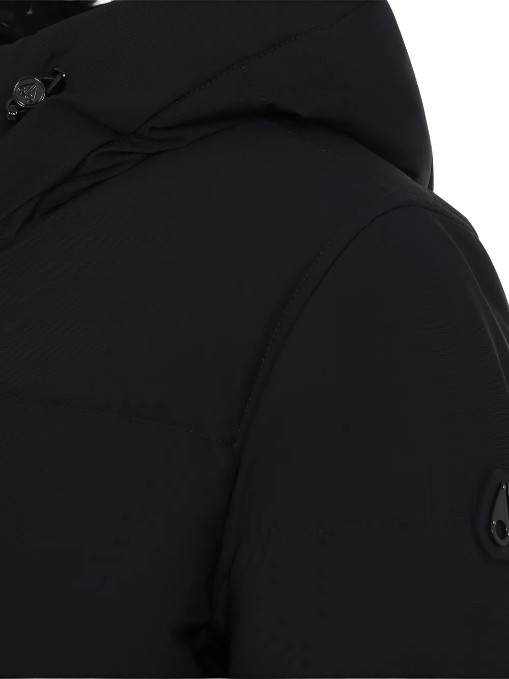 Moose Knuckles Soho quilted hooded jacket Zwart