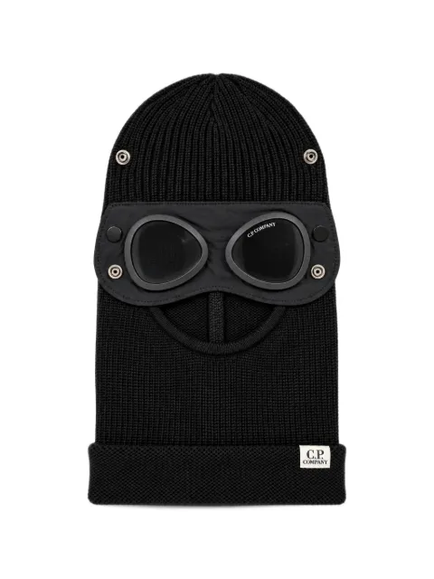 C.P. Company Kids Goggle-detail ribbed-knit balaclava