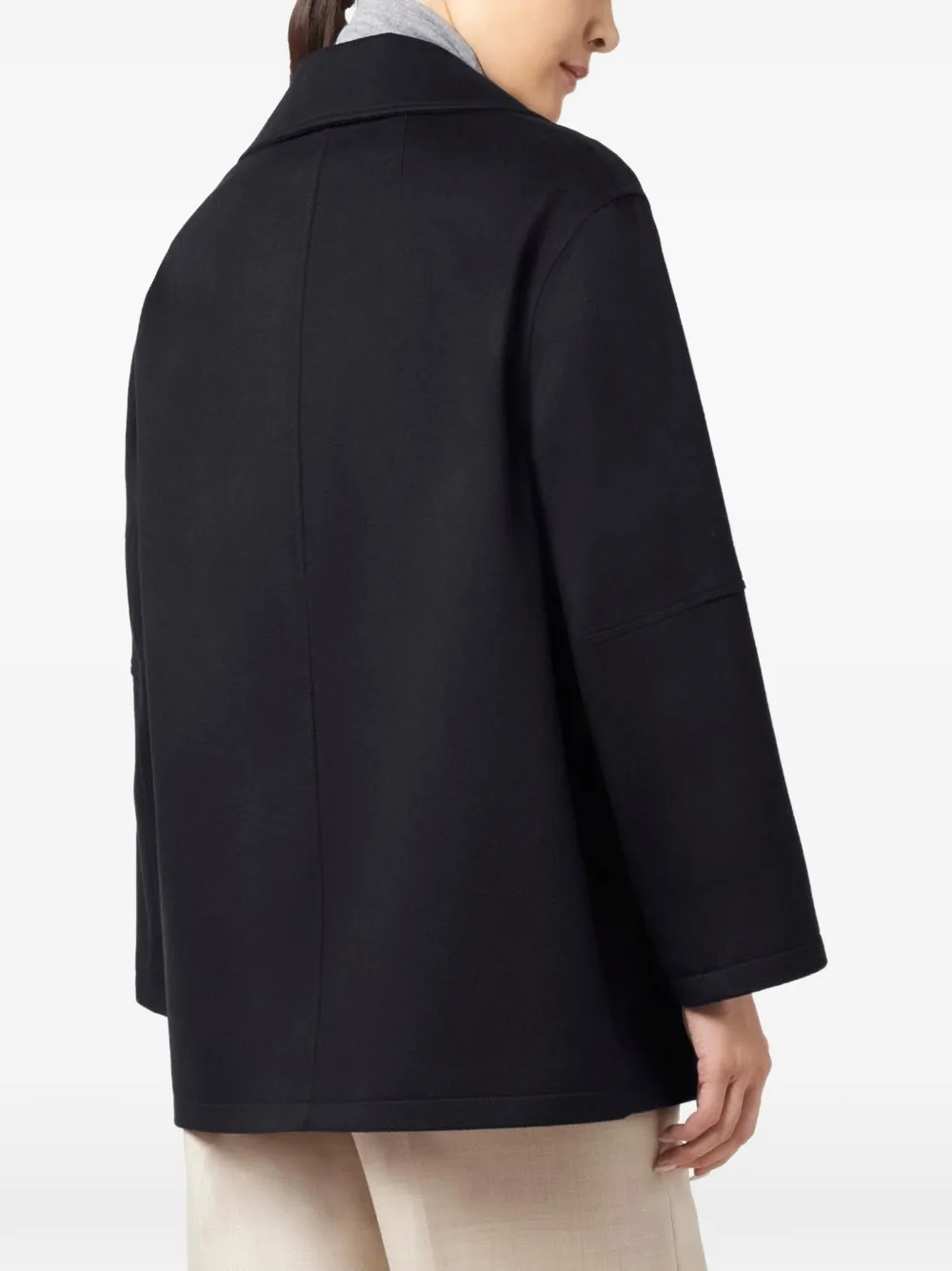Paul & Shark double-breasted cashmere peacoat Blauw