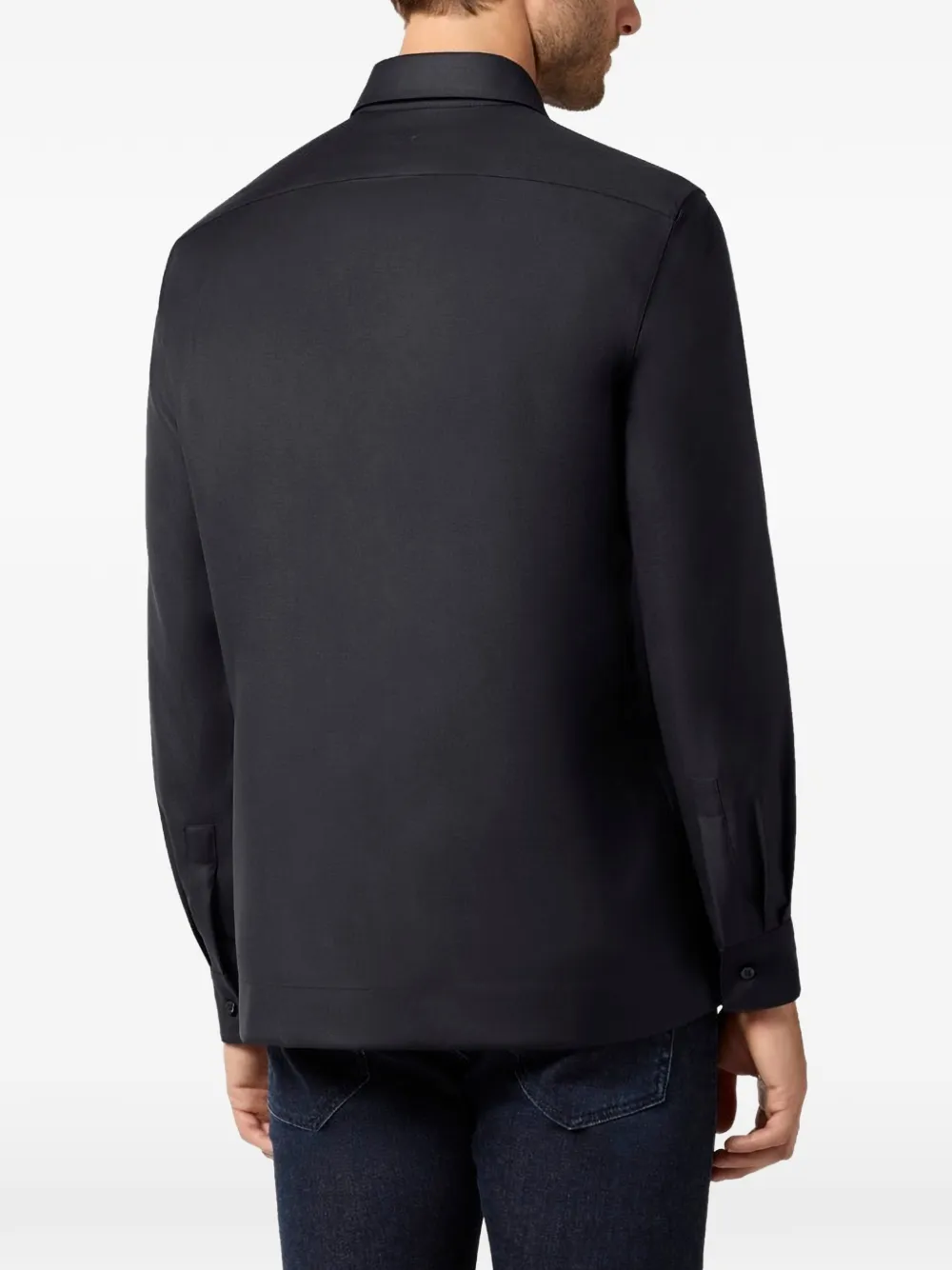 Paul & Shark button-up chest-pocket overshirt Blauw