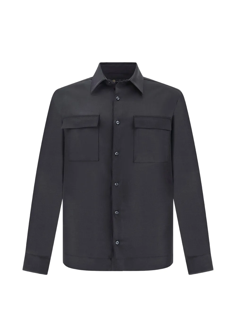 Paul & Shark button-up chest-pocket overshirt Blauw