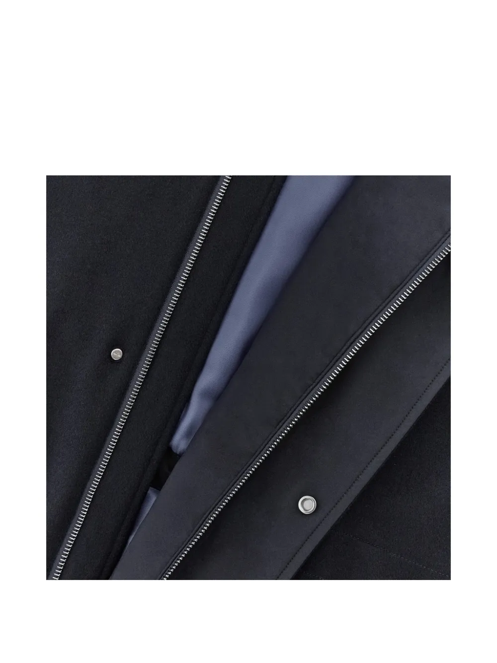 Paul & Shark Maestro hooded cashmere coat Blauw