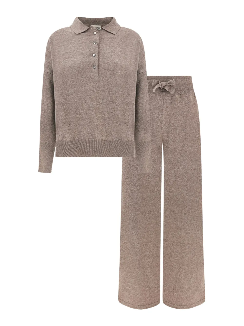 Paul & Shark knitted polo shirt and track pants set Bruin