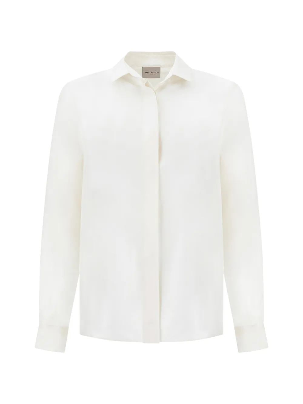 Paul & Shark Silk Twill Long-sleeve Shirt In Multi