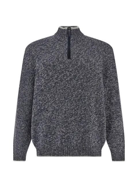 Paul & Shark half-zip marl-knit sweater