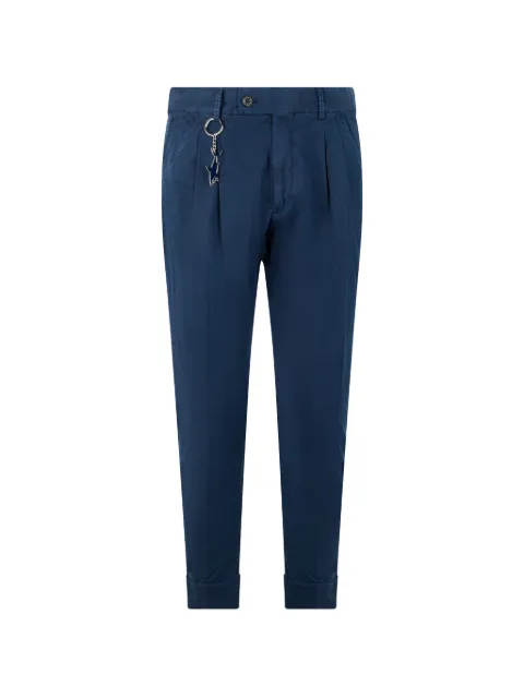Paul & Shark pleated slim-fit trousers
