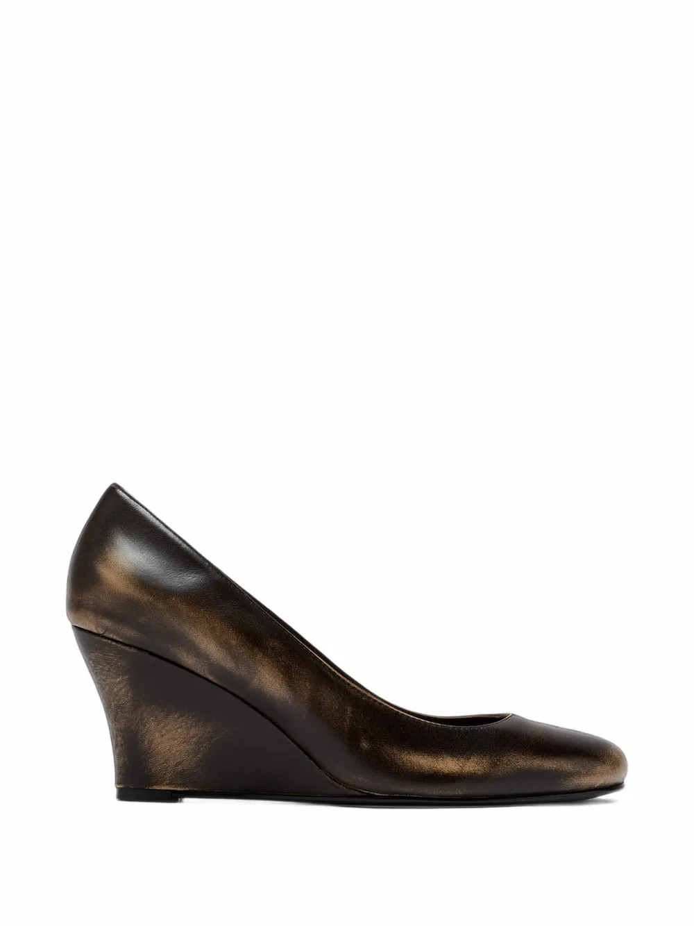 Gimaguas faded-effect wedge ballet flats - Marrone