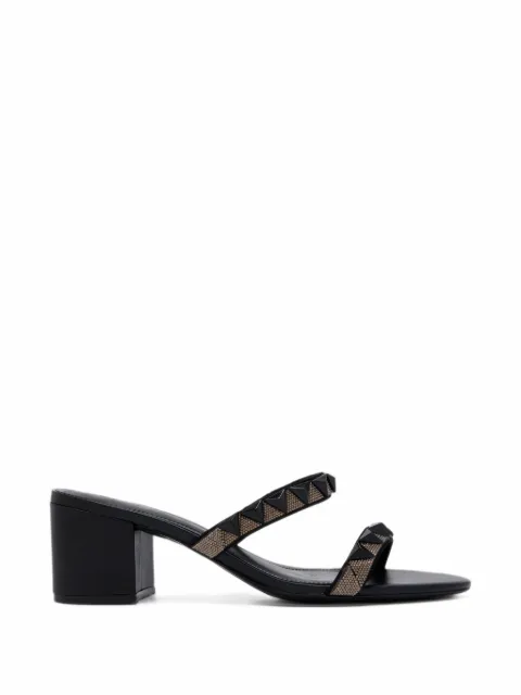 Schutz crystal-embellished studded sandals