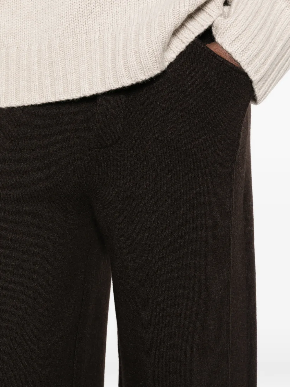 Lisa Yang Veda wide-leg cashmere trousers Zwart