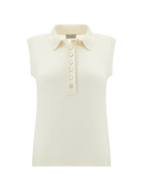 Paul & Shark sleeveless knitted polo shirt