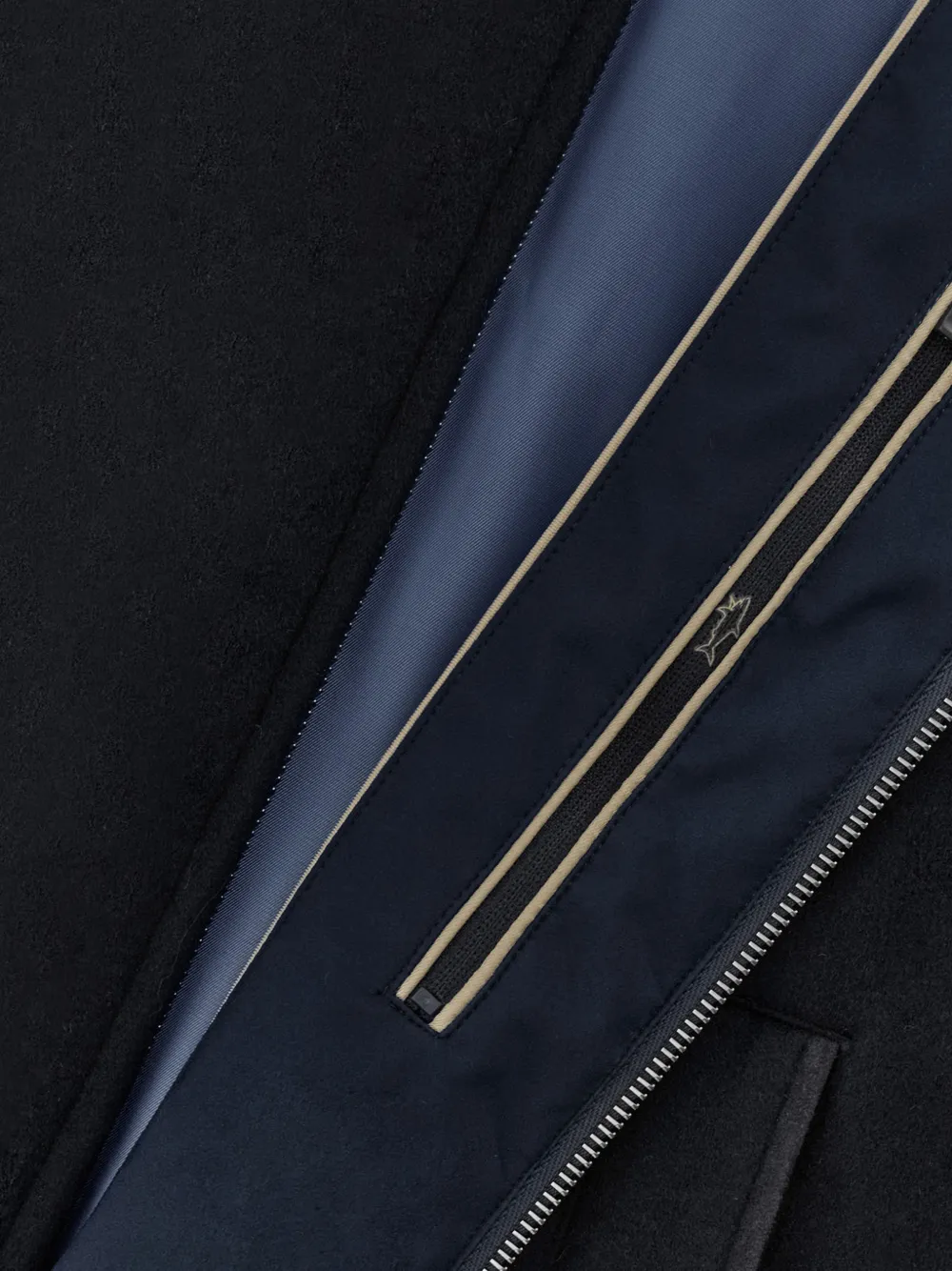 Paul & Shark hooded cashmere jacket Blauw