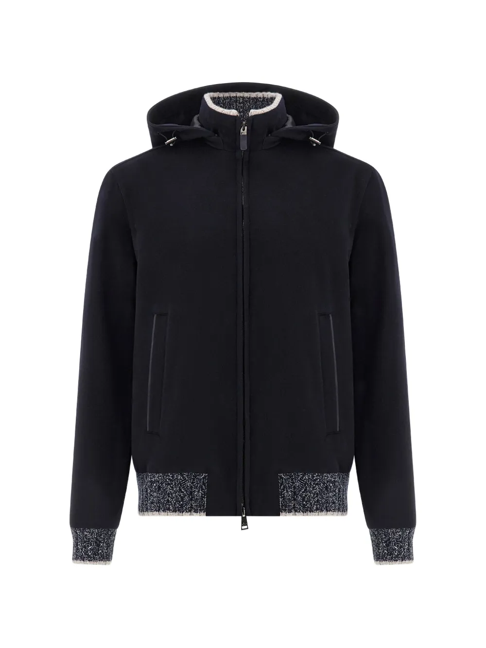 Paul & Shark hooded cashmere jacket - Blu