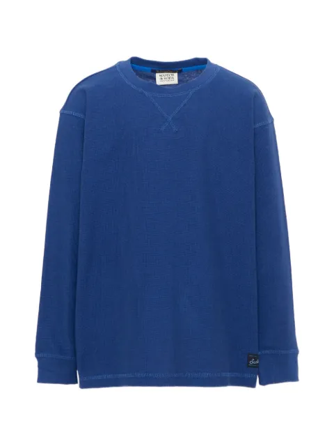 Scotch & Soda Kids waffle-knit long-sleeve T-shirt