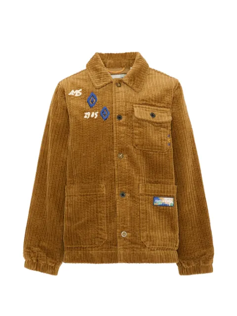Scotch & Soda Kids embroidered corduroy jacket