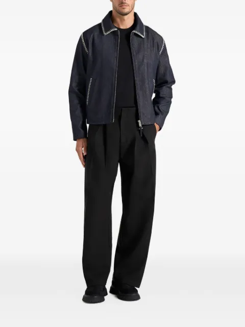 Manière De Voir Alex in indigo whipstitch boxy denim jacket