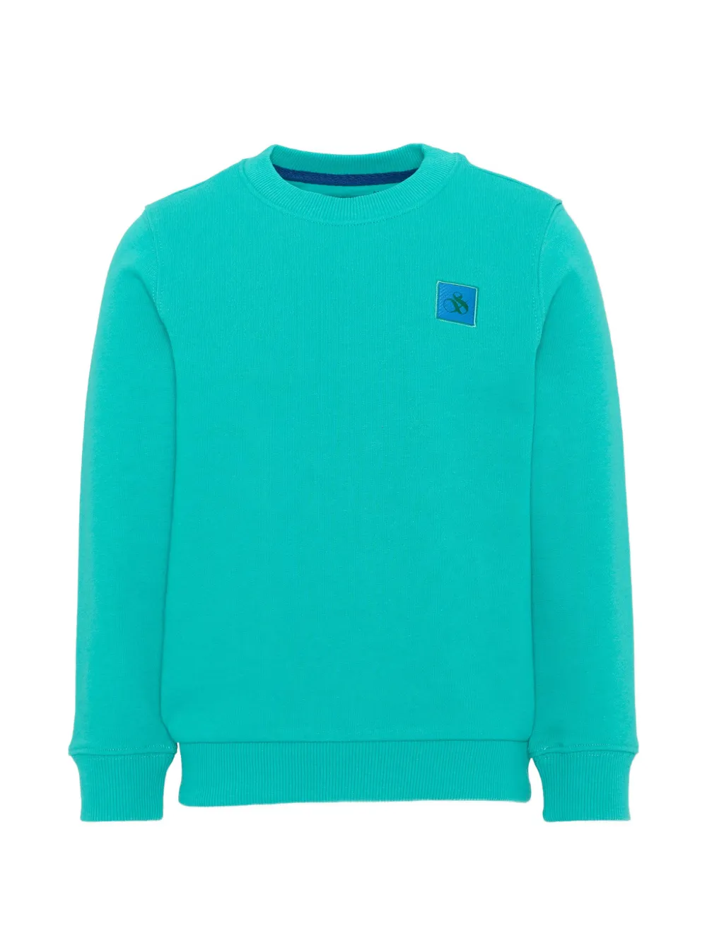Scotch & Soda Kids logo-patch sweater Groen