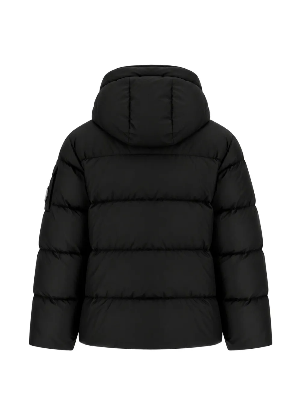 C.P. Company Kids quilted hooded jacket Zwart