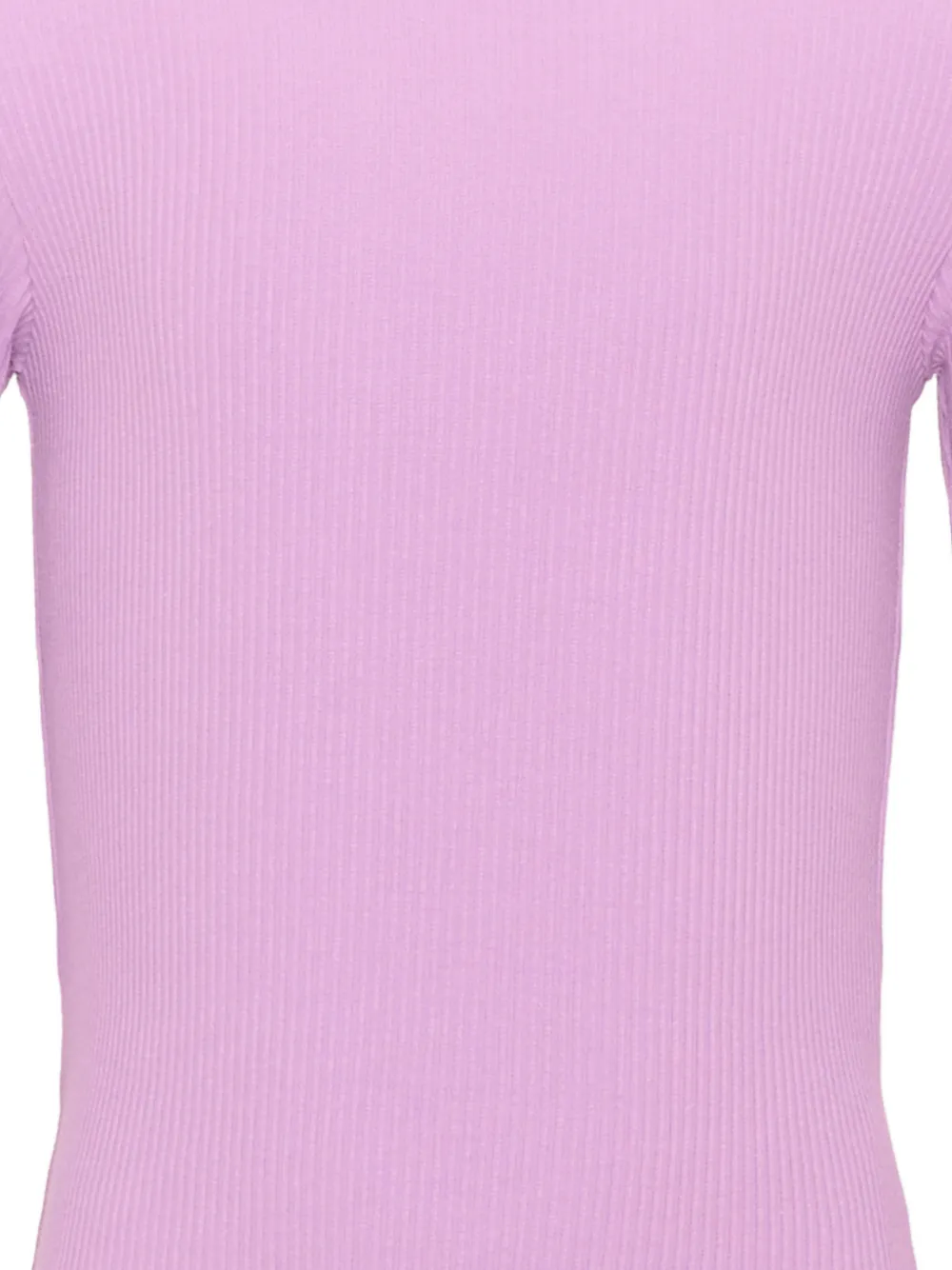 Scotch & Soda Kids ribbed lettuce-trim T-shirt Paars