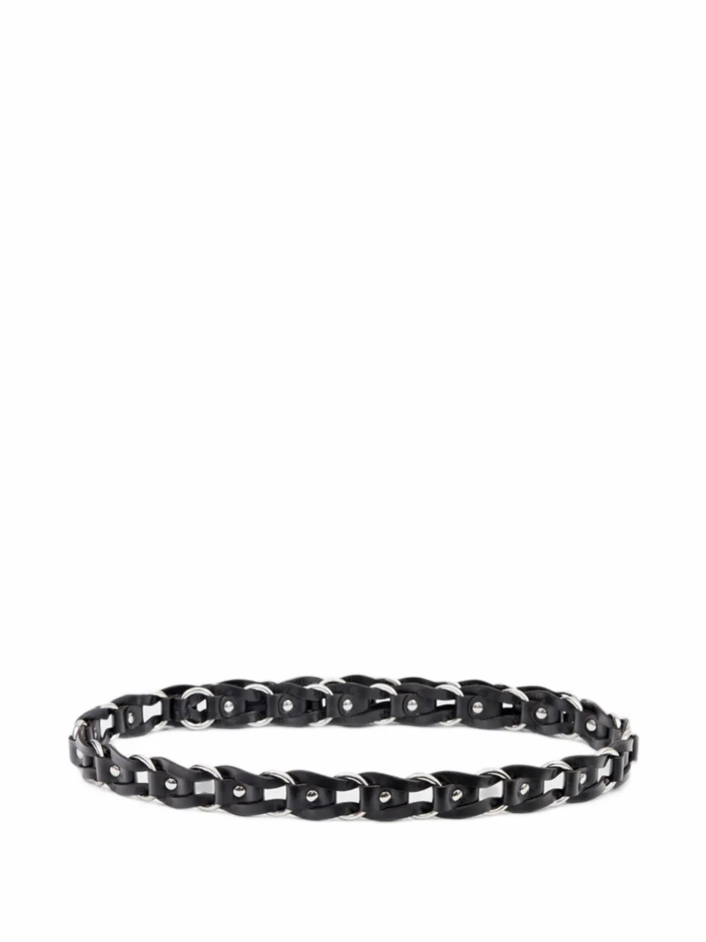 ISABEL MARANT Bali Hook leather belt Zwart
