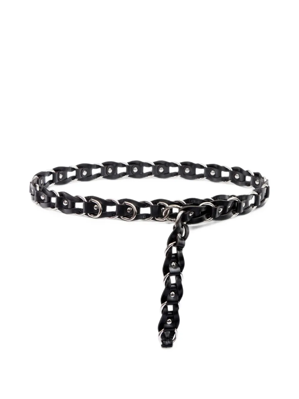 ISABEL MARANT Bali Hook leather belt - Nero
