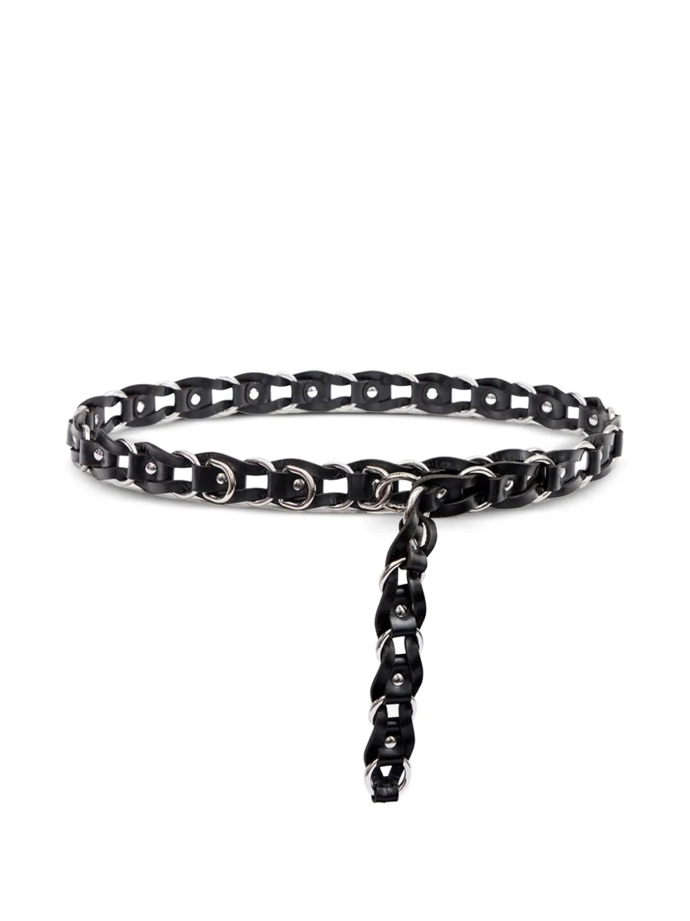 ISABEL MARANT Bali Hook leather belt - Nero
