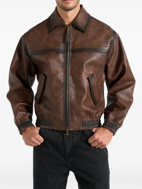 Manière De Voir chamarra bomber Clint de piel