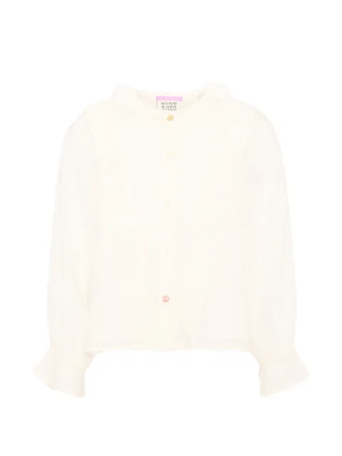 Scotch & Soda Kids ruffle-trimmed long-sleeve shirt
