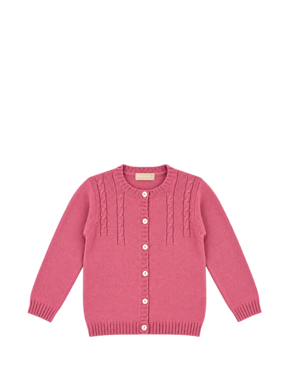La Stupenderia cable-knit button-up cardigan - Rosa