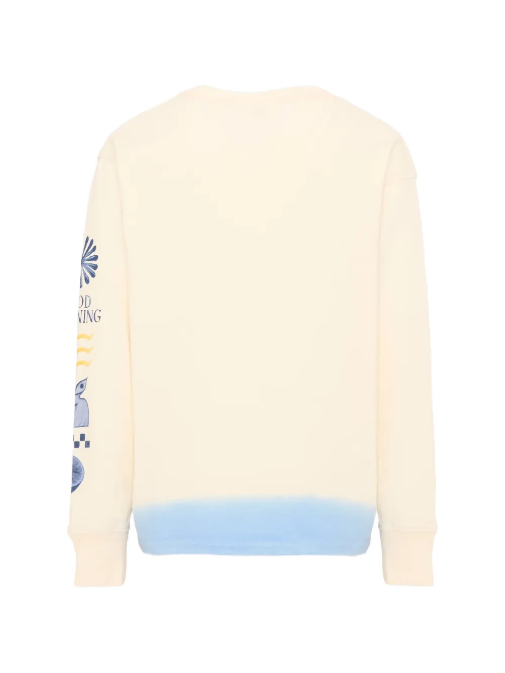Scotch & Soda Kids graphic-print long-sleeve T-shirt Beige