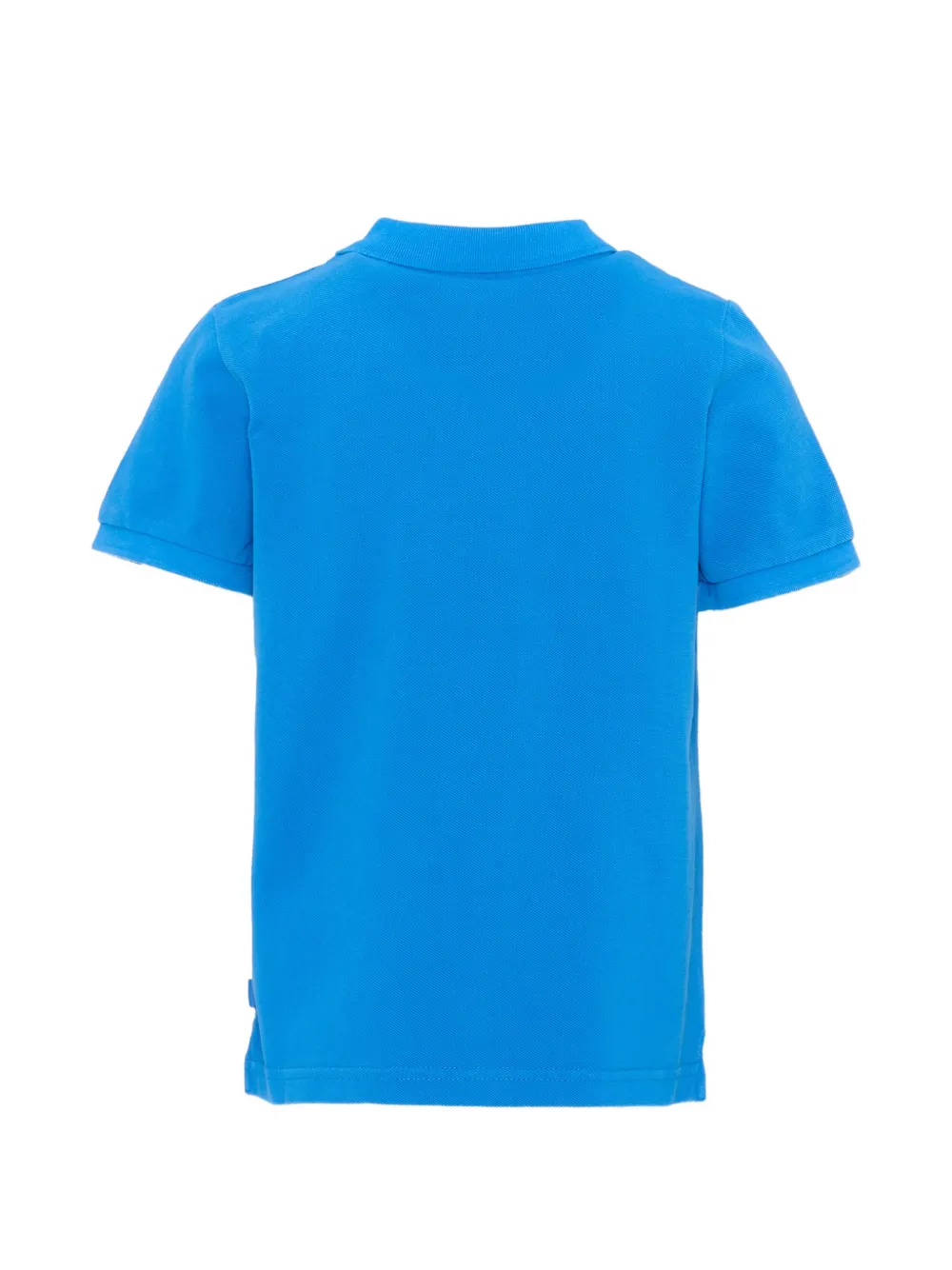 Scotch & Soda Kids logo-embroidered polo shirt Blauw