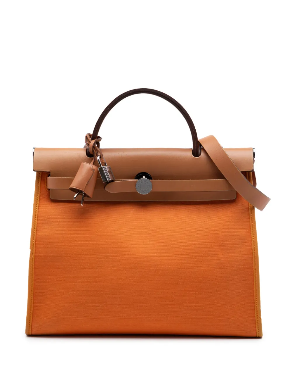 Hermès Pre-Owned 2012 Toile Herbag Zip 31 satchel - Orange