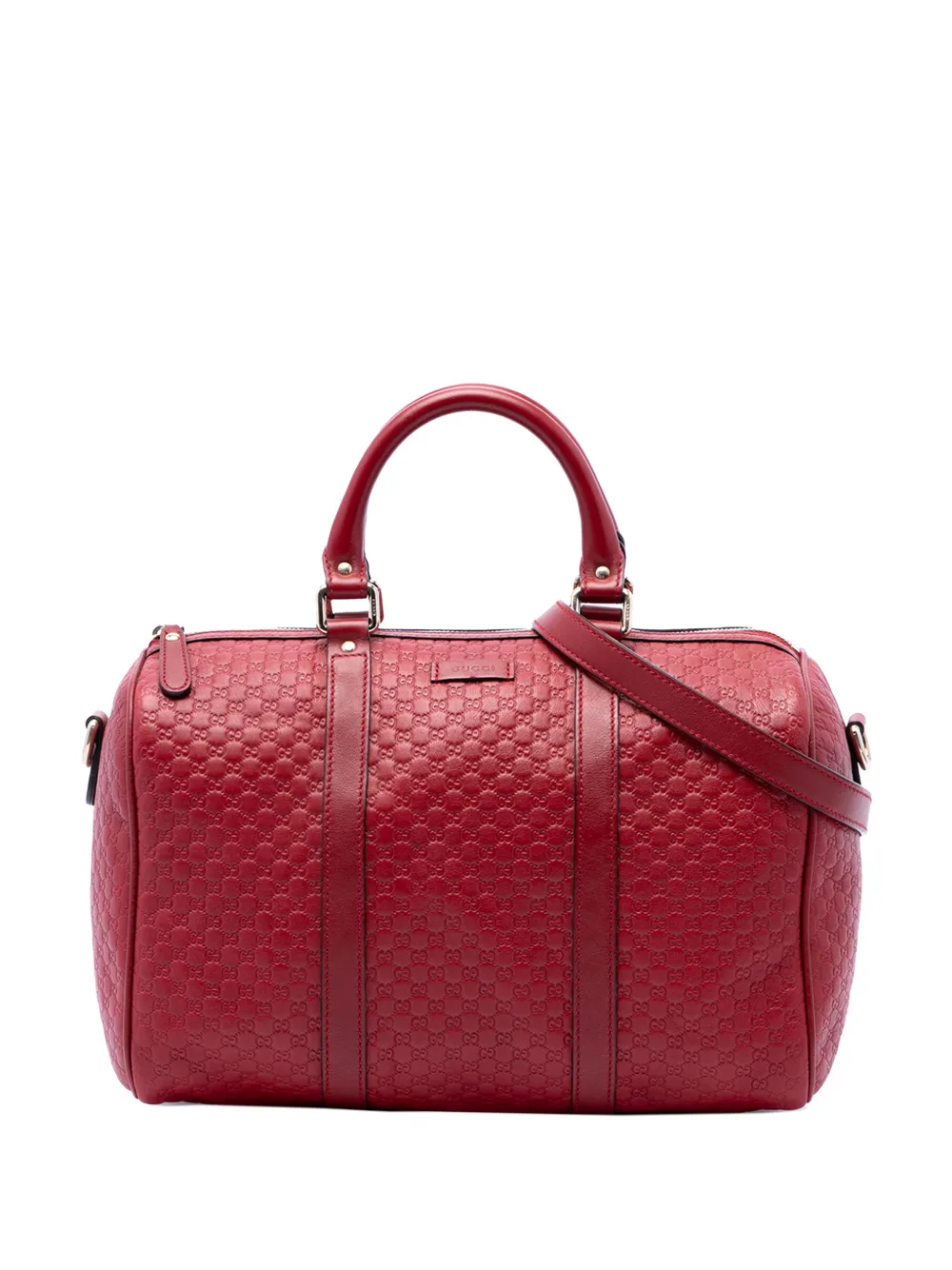 Gucci Pre-Owned 2016-2026 Medium Microguccissima Boston Bag satchel - Rot