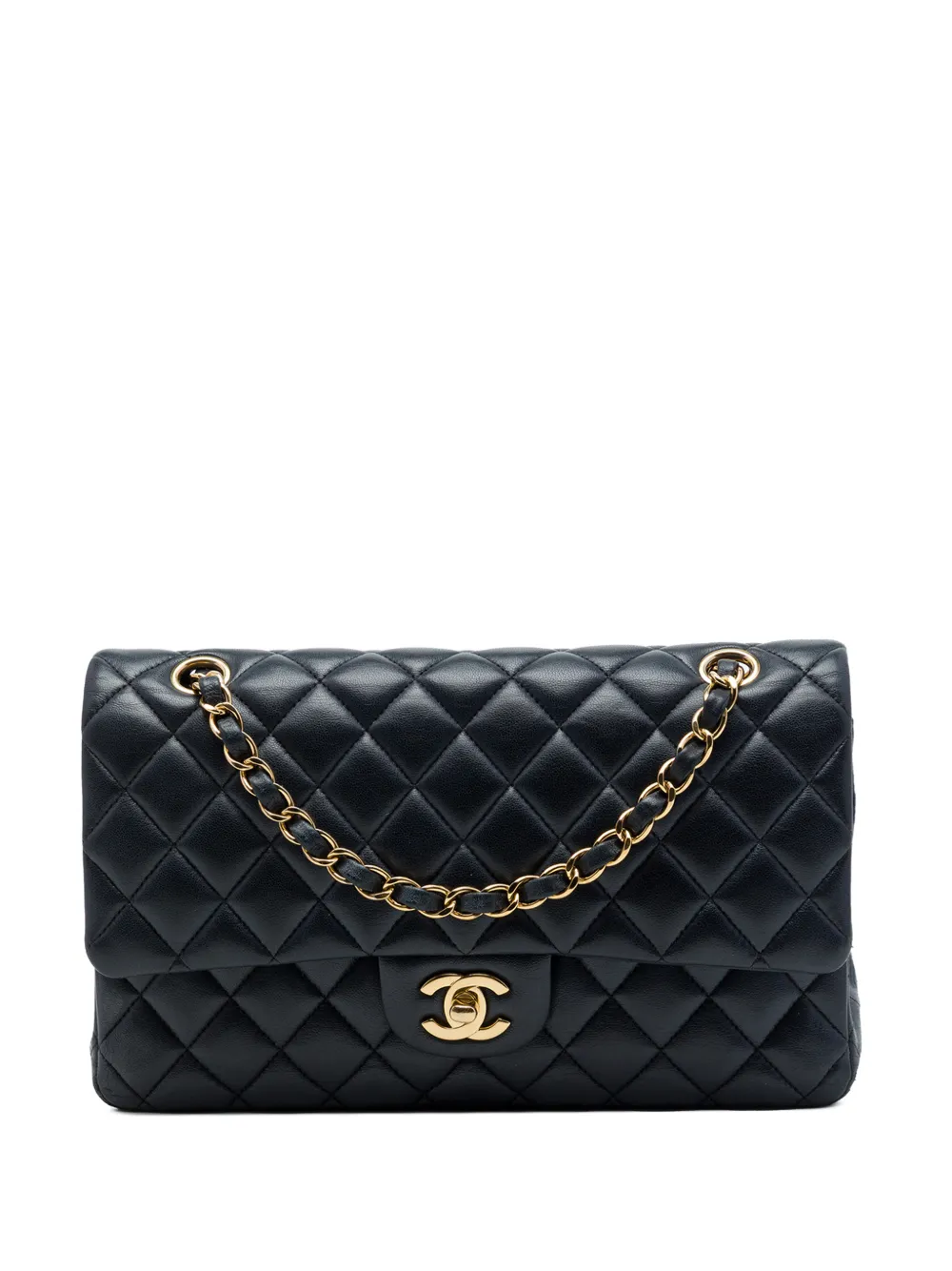 CHANEL Pre-Owned 2008-2009 Medium Classic Lambskin Double Flap shoulder bag - Schwarz