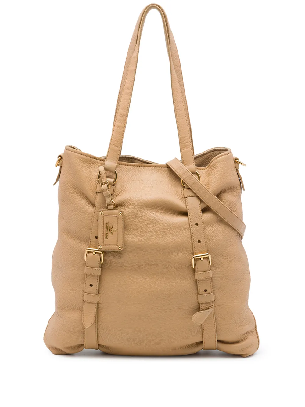 Prada Pre-Owned 2000-2010 Vitello Daino Open Convertible Tote satchel - Toni neutri