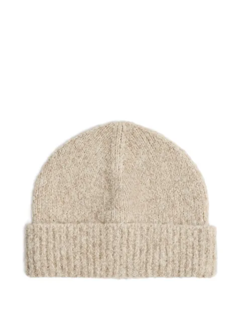 Brunello Cucinelli Kids chiné ribbed beanie hat