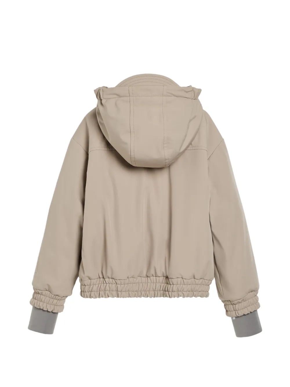 Brunello Cucinelli Kids logo-patch hoodie Beige