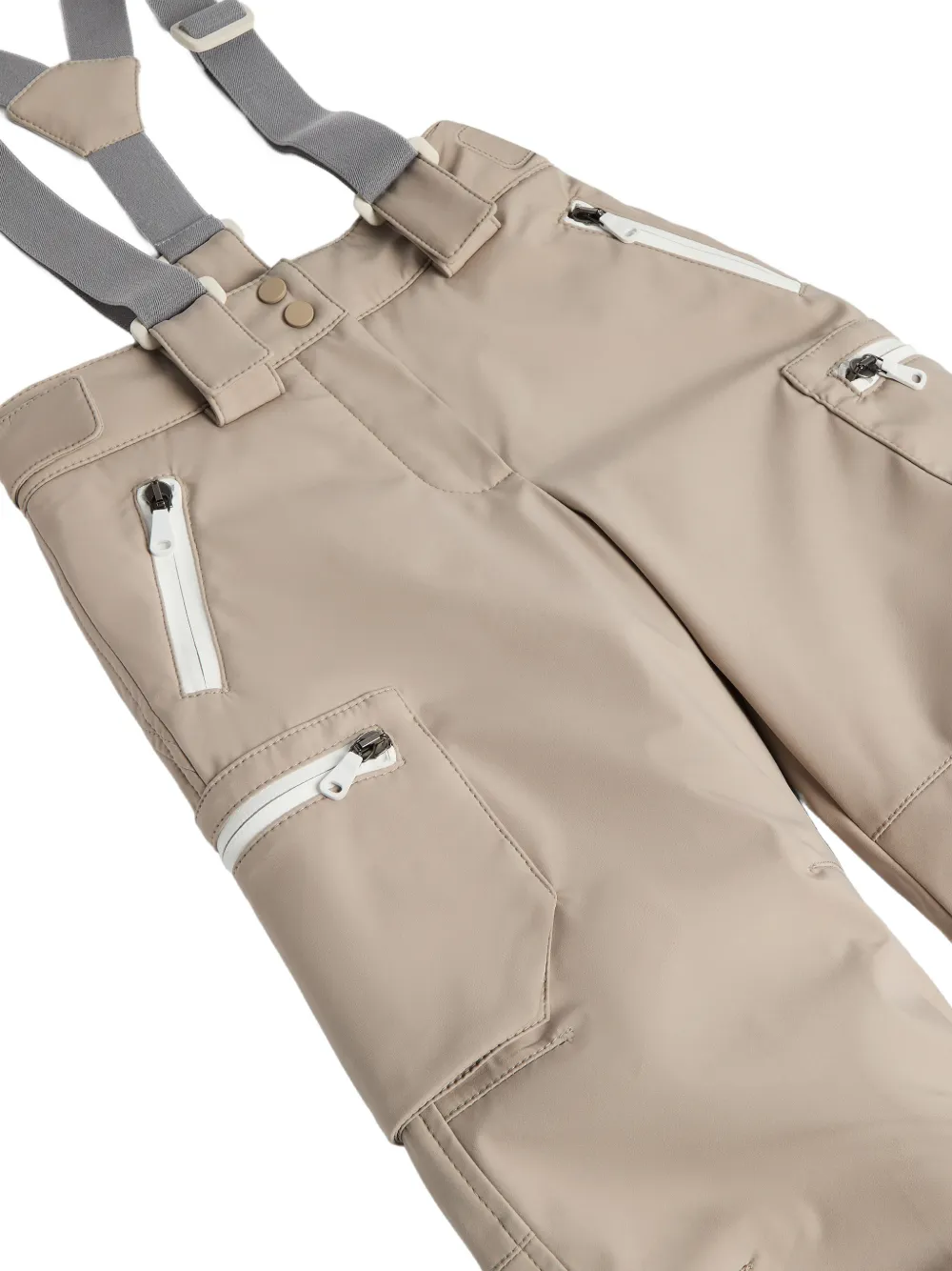 Brunello Cucinelli Kids Thermore gewatteerde broek Beige