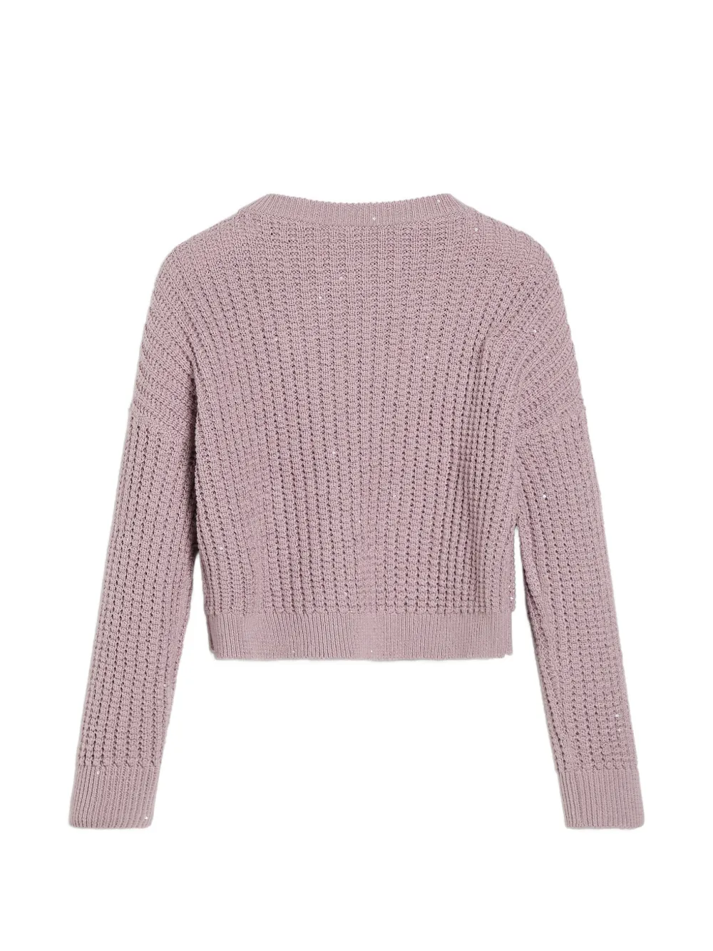 Brunello Cucinelli Kids waffle-stitch sweater Roze