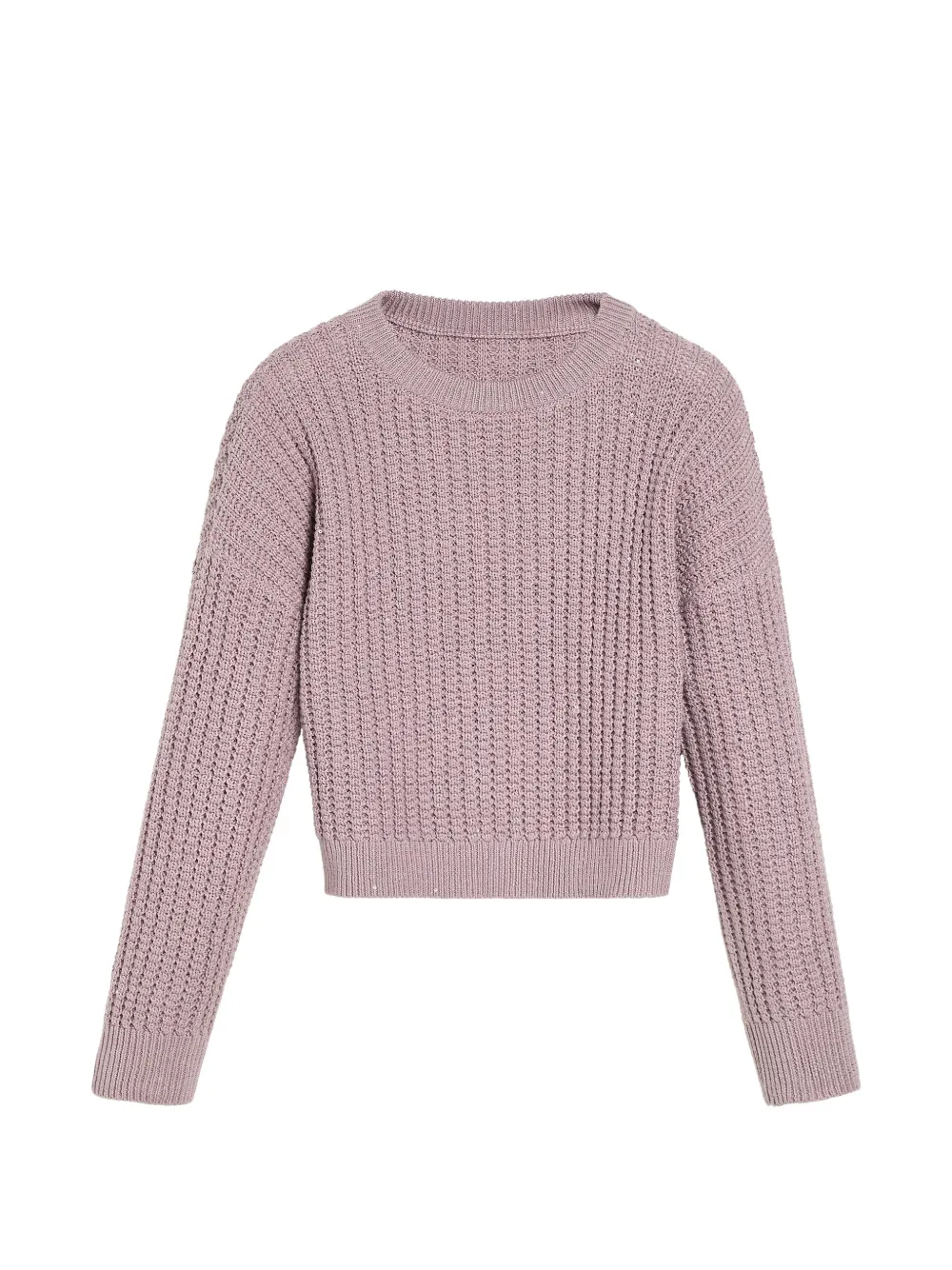 Brunello Cucinelli Kids waffle-stitch sweater - Rosa