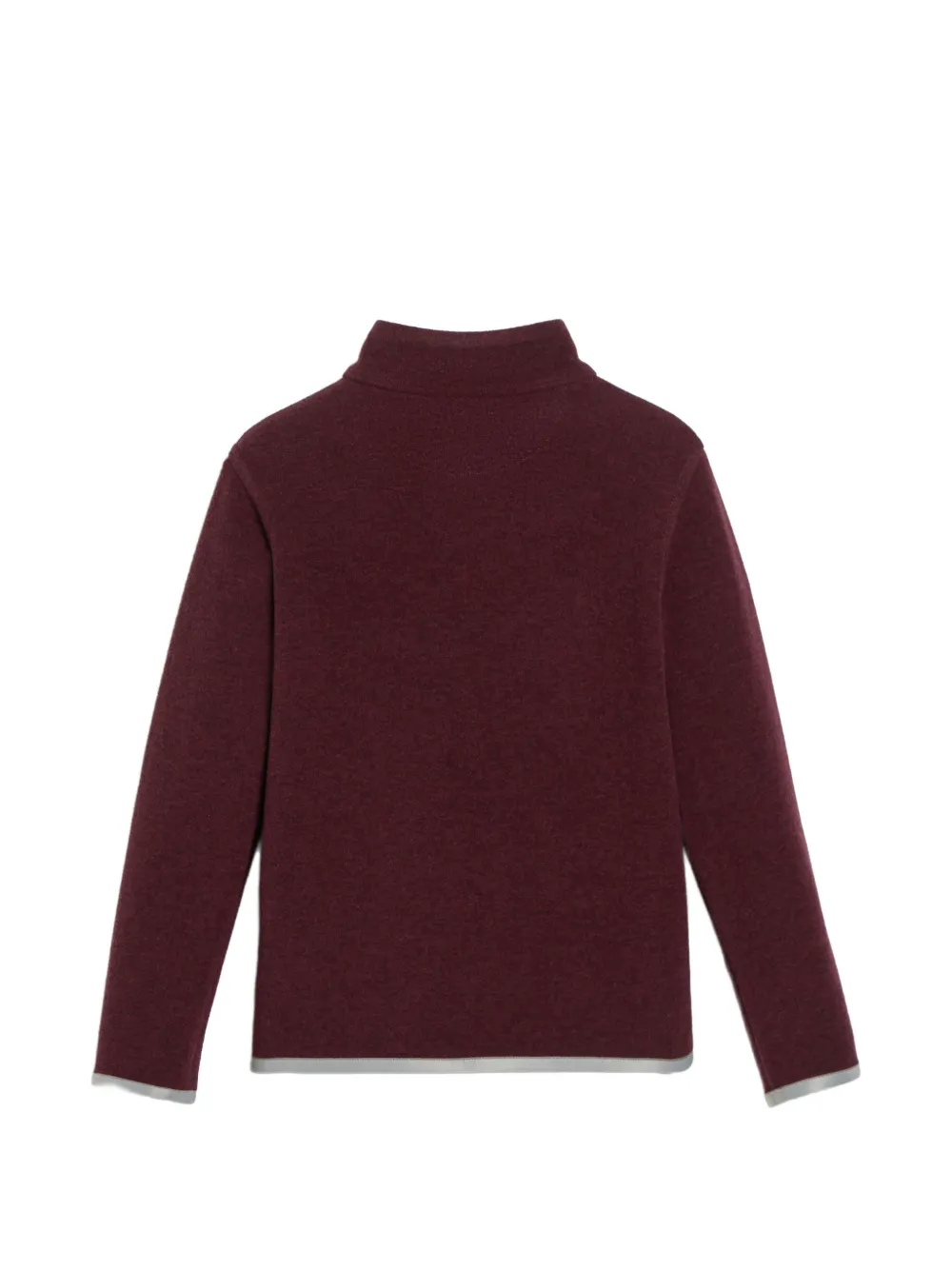 Brunello Cucinelli Kids embroidered half-zip sweater Rood