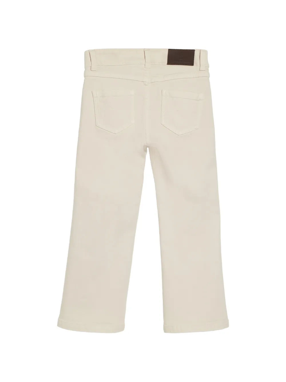 Brunello Cucinelli Kids Jeans verfraaid met kralen Wit